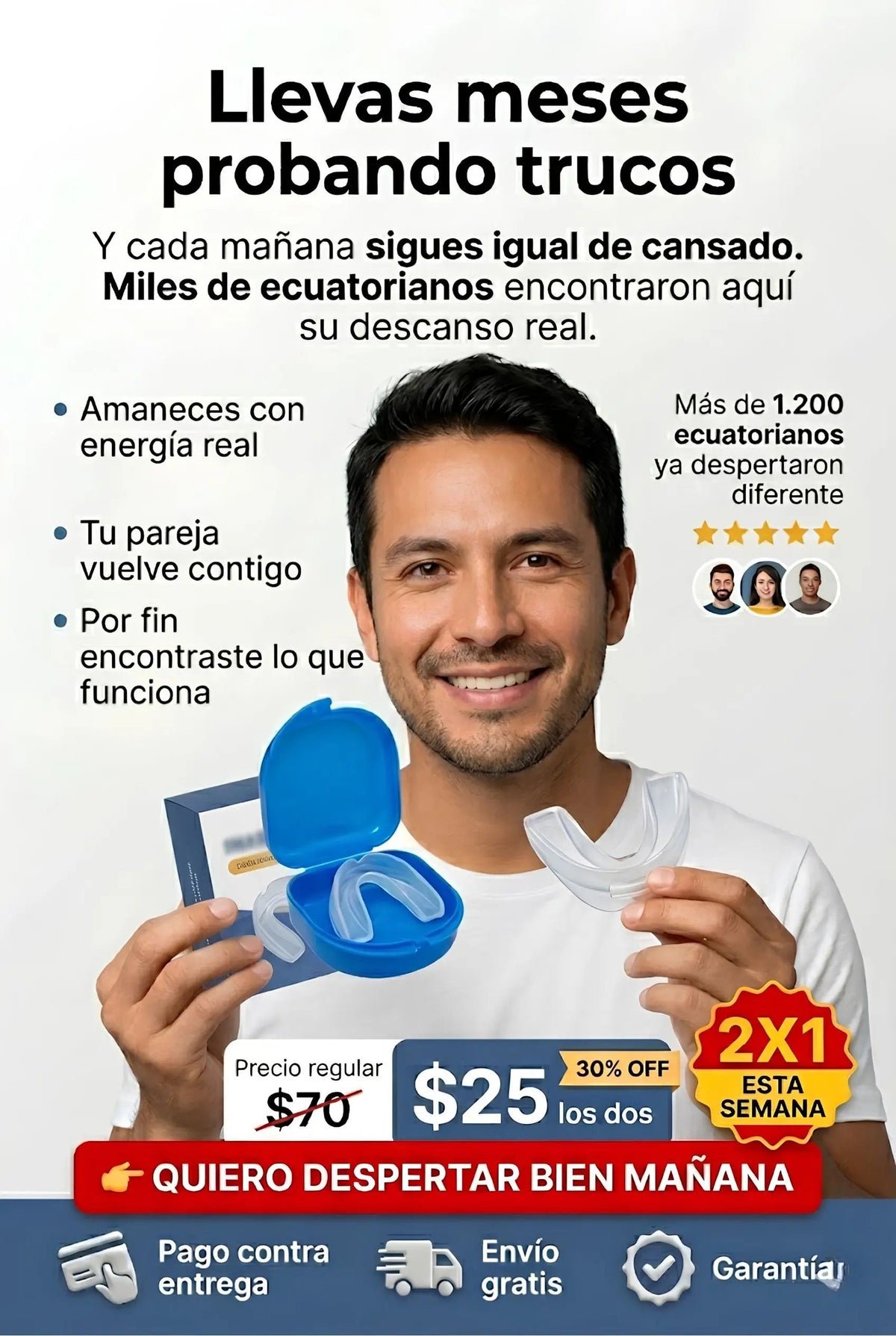 2X1 PROTECTOR BUCAL ANTIRRONQUIDOS