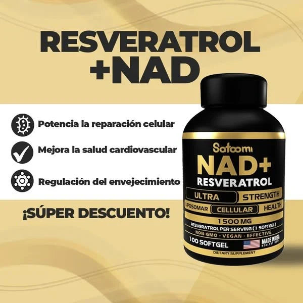 NAD+ Resveratrol x 100 Cápsulas