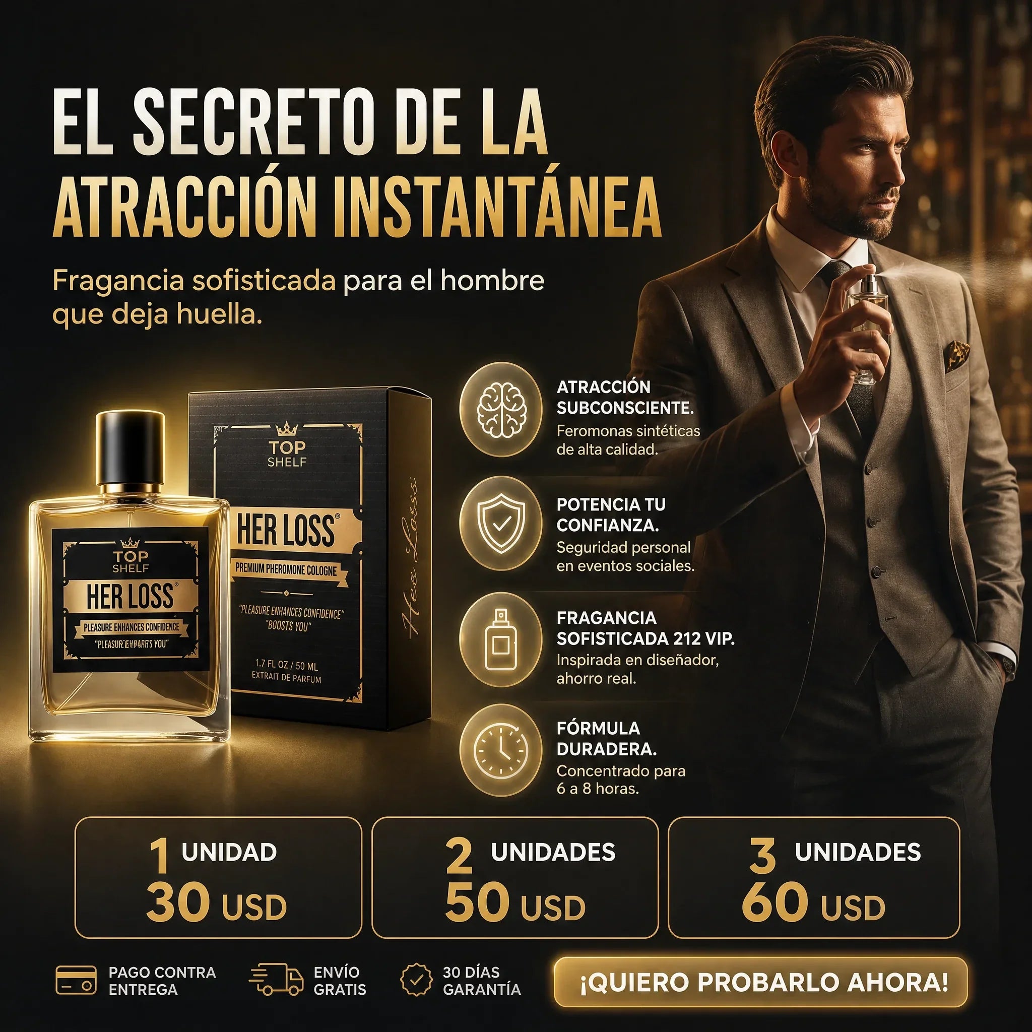 Herloss Men Perfume Con Feromonas